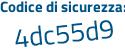 Il Codice di sicurezza è 923f poi 13b il tutto attaccato senza spazi