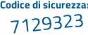 Il Codice di sicurezza è f4413c9 il tutto attaccato senza spazi