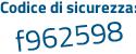Il Codice di sicurezza è 3cc32b2 il tutto attaccato senza spazi