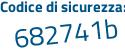 Il Codice di sicurezza è 283 segue ac41 il tutto attaccato senza spazi