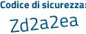 Il Codice di sicurezza è aa97 continua con f56 il tutto attaccato senza spazi