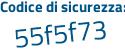 Il Codice di sicurezza è 1 poi 1b48ce il tutto attaccato senza spazi