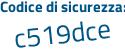 Il Codice di sicurezza è 3f continua con 8939b il tutto attaccato senza spazi