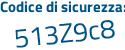 Il Codice di sicurezza è d19f162 il tutto attaccato senza spazi