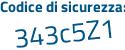 Il Codice di sicurezza è 5e continua con 746ZZ il tutto attaccato senza spazi