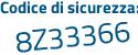 Il Codice di sicurezza è 91 continua con 25Za2 il tutto attaccato senza spazi