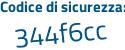 Il Codice di sicurezza è a51 segue 9245 il tutto attaccato senza spazi