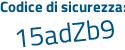 Il Codice di sicurezza è b192d segue 9b il tutto attaccato senza spazi