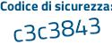 Il Codice di sicurezza è ee segue 3f44d il tutto attaccato senza spazi