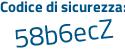 Il Codice di sicurezza è 979 segue 3991 il tutto attaccato senza spazi