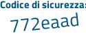 Il Codice di sicurezza è d2132 segue 12 il tutto attaccato senza spazi