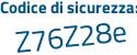 Il Codice di sicurezza è a49d8 continua con 7Z il tutto attaccato senza spazi