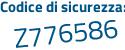 Il Codice di sicurezza è 1fdd continua con 18e il tutto attaccato senza spazi
