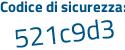 Il Codice di sicurezza è 842bf55 il tutto attaccato senza spazi