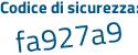 Il Codice di sicurezza è 737 segue 9ca5 il tutto attaccato senza spazi