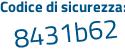 Il Codice di sicurezza è b2a1c segue 1b il tutto attaccato senza spazi