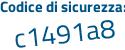 Il Codice di sicurezza è 6c23787 il tutto attaccato senza spazi