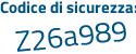 Il Codice di sicurezza è 36c9Z continua con f6 il tutto attaccato senza spazi