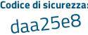 Il Codice di sicurezza è d continua con 6daf9d il tutto attaccato senza spazi