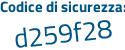 Il Codice di sicurezza è 23788 continua con 59 il tutto attaccato senza spazi