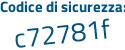 Il Codice di sicurezza è da poi 51dee il tutto attaccato senza spazi