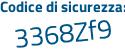 Il Codice di sicurezza è d3919 continua con fc il tutto attaccato senza spazi