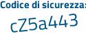 Il Codice di sicurezza è a9332Za il tutto attaccato senza spazi