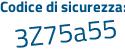 Il Codice di sicurezza è 36ed721 il tutto attaccato senza spazi