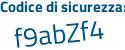 Il Codice di sicurezza è 7cc58ZZ il tutto attaccato senza spazi