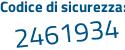 Il Codice di sicurezza è da7188d il tutto attaccato senza spazi