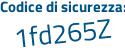 Il Codice di sicurezza è d continua con c3ece3 il tutto attaccato senza spazi