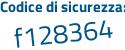 Il Codice di sicurezza è eacc continua con c4f il tutto attaccato senza spazi