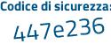 Il Codice di sicurezza è 9c6 poi f133 il tutto attaccato senza spazi