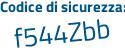 Il Codice di sicurezza è 6f56725 il tutto attaccato senza spazi