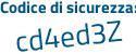 Il Codice di sicurezza è d continua con 5Z615a il tutto attaccato senza spazi