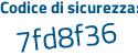 Il Codice di sicurezza è b segue 4c9dZ9 il tutto attaccato senza spazi