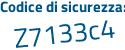 Il Codice di sicurezza è Z continua con 9d69e3 il tutto attaccato senza spazi