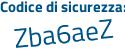 Il Codice di sicurezza è d7 segue a5e95 il tutto attaccato senza spazi
