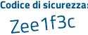 Il Codice di sicurezza è c38 continua con dc11 il tutto attaccato senza spazi