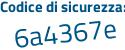 Il Codice di sicurezza è 435Z3 segue fd il tutto attaccato senza spazi