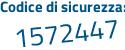 Il Codice di sicurezza è 98fZ736 il tutto attaccato senza spazi