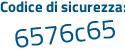 Il Codice di sicurezza è 71bZ1Z4 il tutto attaccato senza spazi
