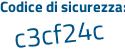 Il Codice di sicurezza è 5a continua con 23eZ3 il tutto attaccato senza spazi