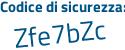 Il Codice di sicurezza è db segue b7f55 il tutto attaccato senza spazi