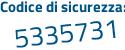 Il Codice di sicurezza è 7 poi c8Zd75 il tutto attaccato senza spazi