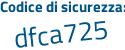Il Codice di sicurezza è 61 continua con 83751 il tutto attaccato senza spazi