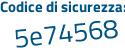 Il Codice di sicurezza è c469 segue 39f il tutto attaccato senza spazi