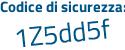 Il Codice di sicurezza è cZdb segue dcb il tutto attaccato senza spazi