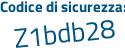 Il Codice di sicurezza è b9 segue 2b18e il tutto attaccato senza spazi