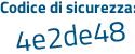 Il Codice di sicurezza è ea poi 39cZf il tutto attaccato senza spazi